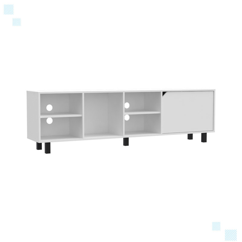 Crédence de rangement l 70,8 po, Blanc