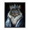 Cadre flottant pour chat arctique Empress, design par Kelley Parker