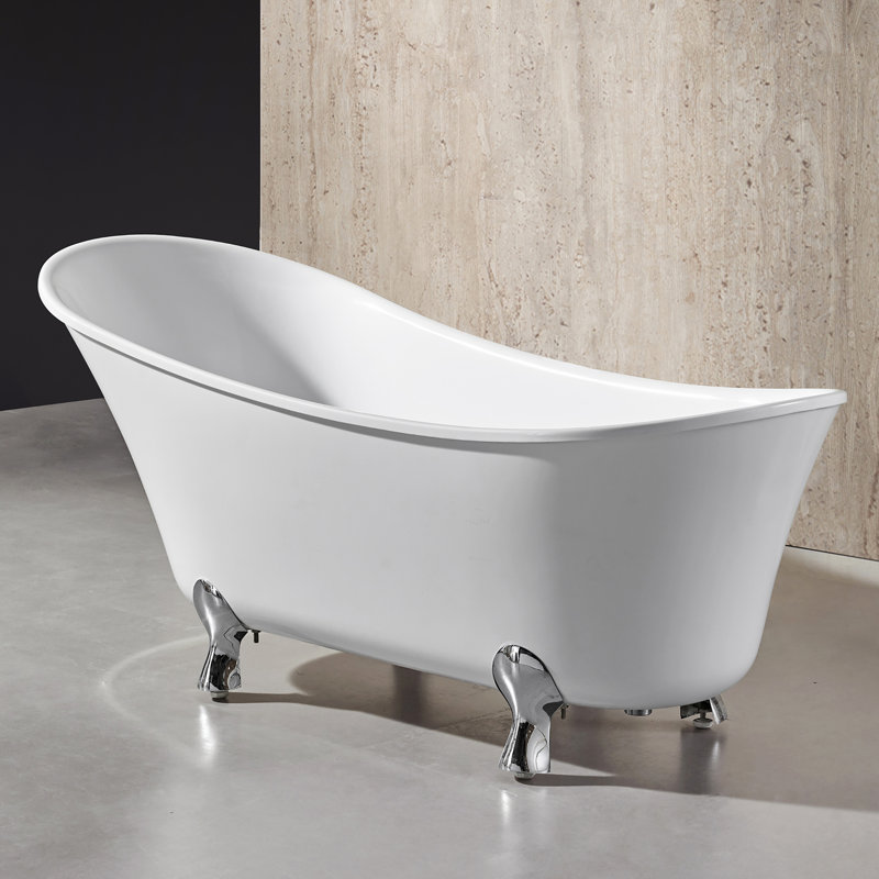 Pearl 69'' x 29'' Soaking Acrylic Bathtub