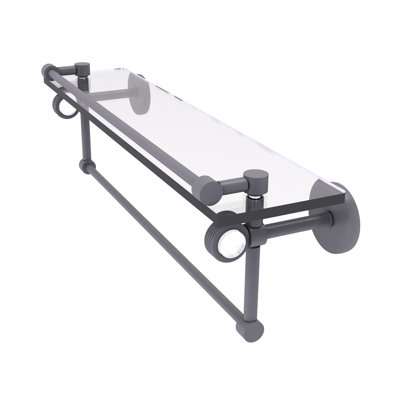 Margolis 1 Piece Glass Bracket Shelf
