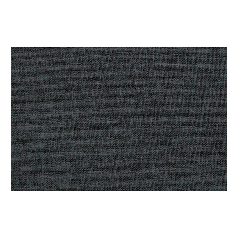 Canapé capitonné réglable en polyfibre noir avec pieds de salon moelleux