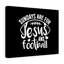 Sundays Are For Jesus And Football - Wrapped Canvas Print-133890823
