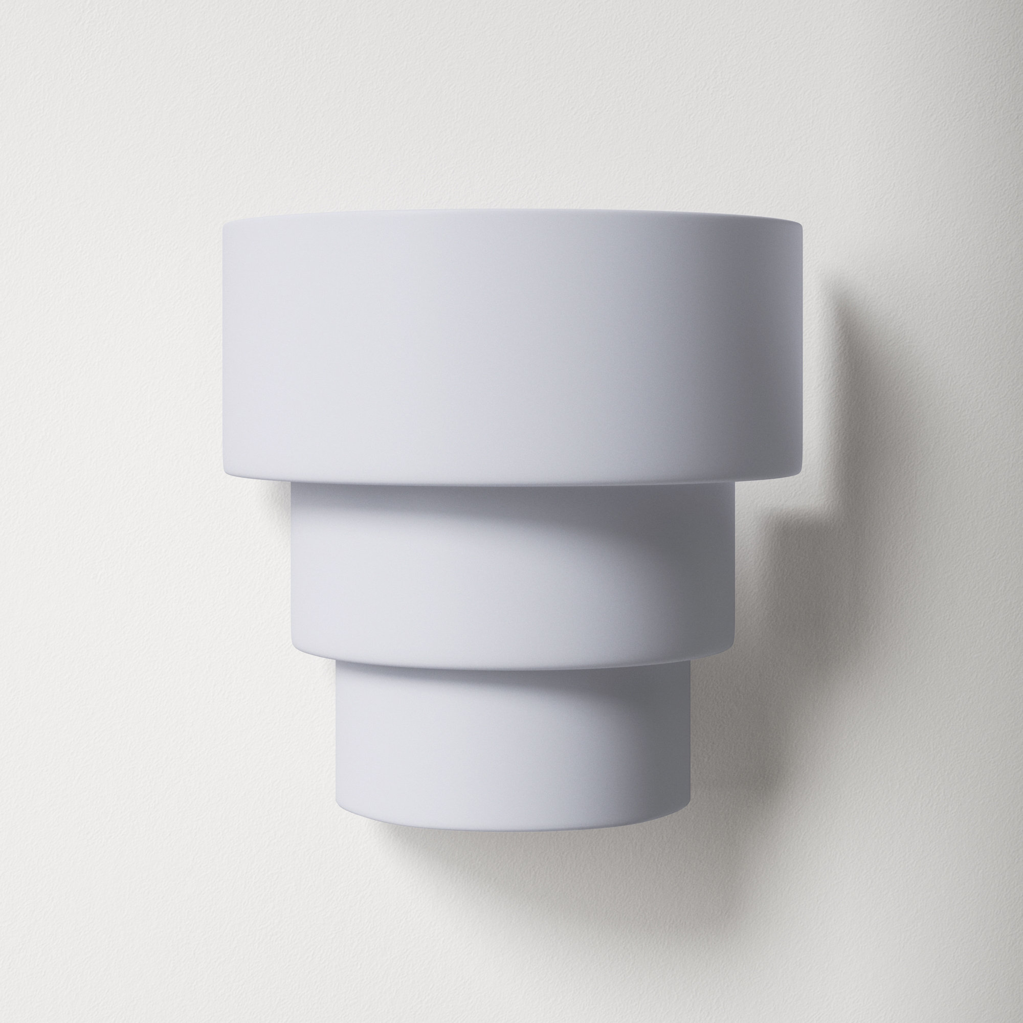 Alvera Ceramic Dimmable Flush Mounted Sconce, Gloss White, 10.25" H x 10.75" W x 6.25" D, LED (Integrated)