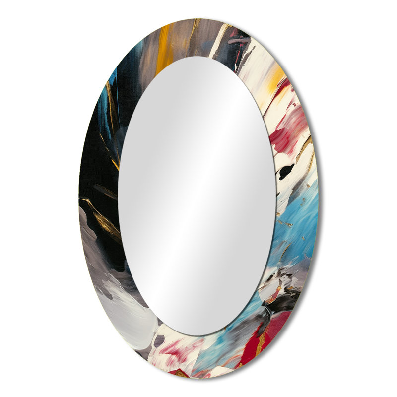 Miroir mural moderne multicolore Smooth Bliss, 36 po x 24 po