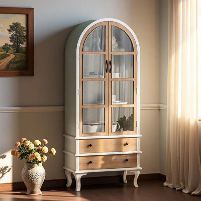French Country Style Display Cabinet