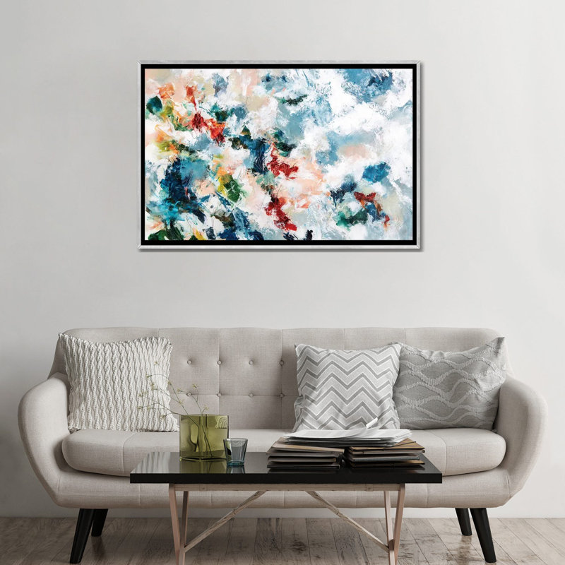 Meltemi par Cristina dalla Valentina-impression d’art graphique, H 32 po x l 48 po x 1,5 po, Pas de tapis