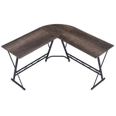 Modular L-Shaped Iron Computer Desk