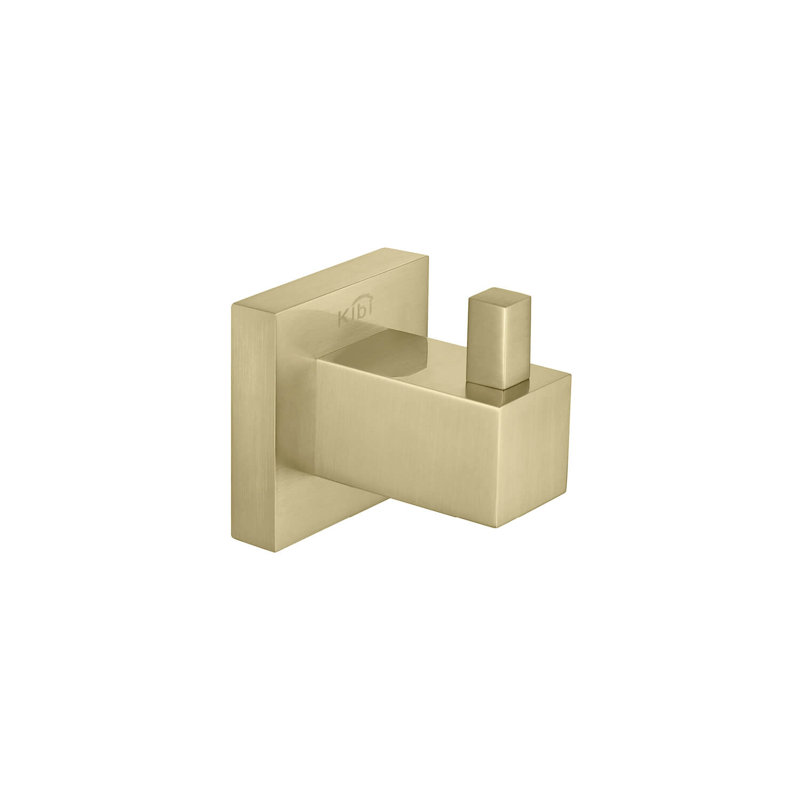 Wall Mounted Robe Hook, Brush Gold 