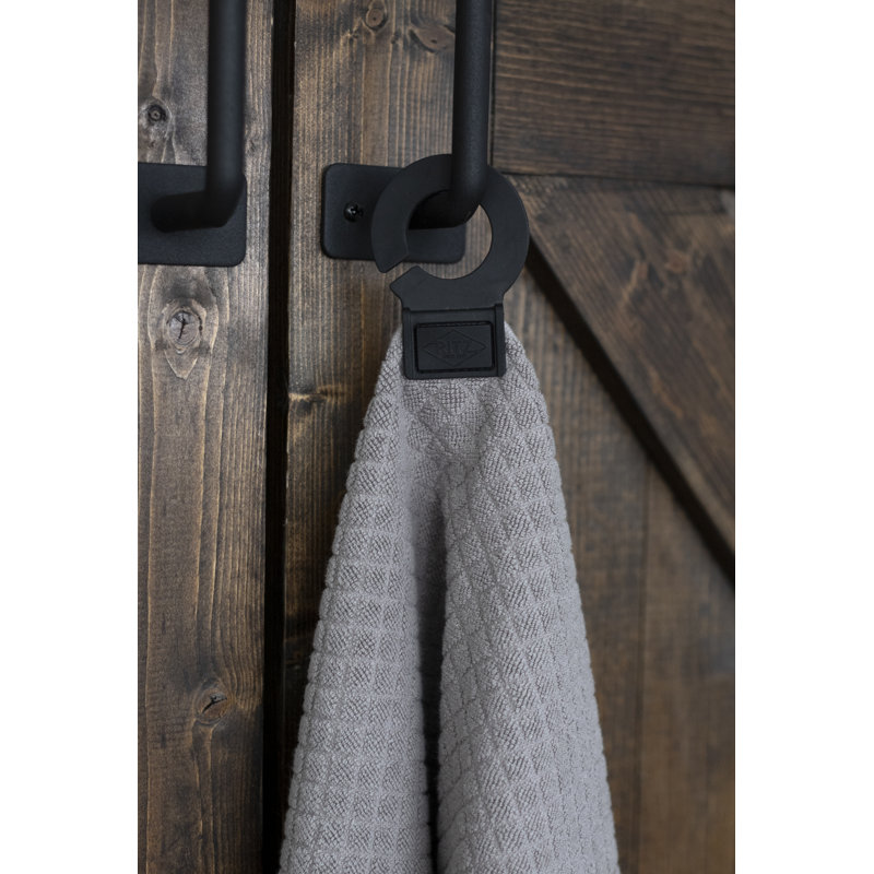 Ritz Cotton Waffle Tea Towel Kitchen Towel, Light Gray