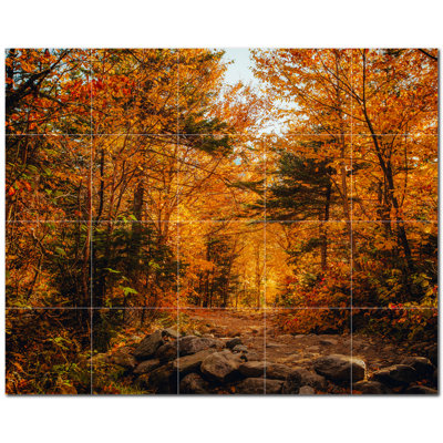 Murale en céramique satinée Autumn Photo 12 po x 12 po