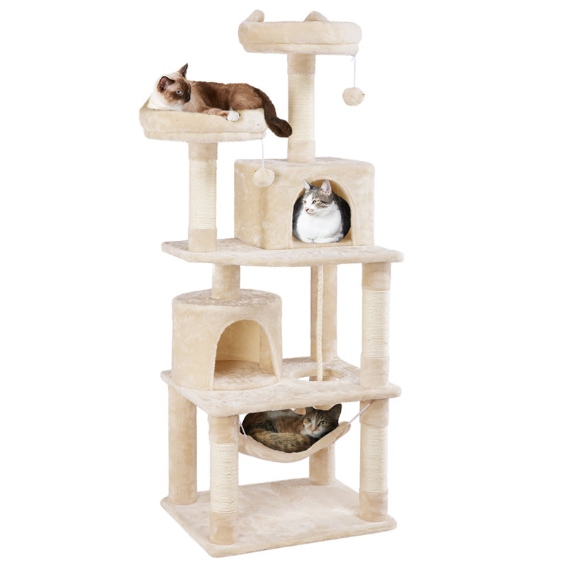 158cm  Cat Tree, Beige