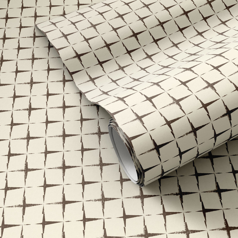Blocking Wallpaper by Getty Images, 12"x8", Blocking Taupe II