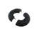 Black Radiator Flange Aluminum Escutcheon