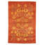 Tapis décoratif en laine de conception unique noué à la main New Age 18/20 Pak Finest orange/jaune 4 pi 11 po x 7 pi 7 po Brynda
