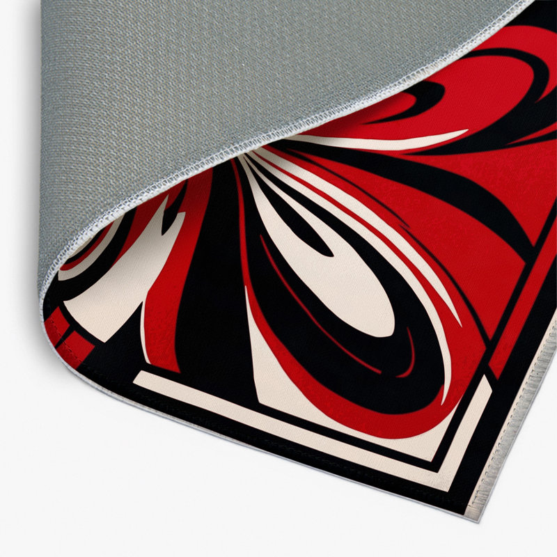 Aurora Flame Indoor And Outdoor Area Rug, Rectangle 4' x 6'