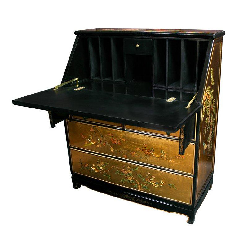Dhruvika Solid Wood Secretary Desk