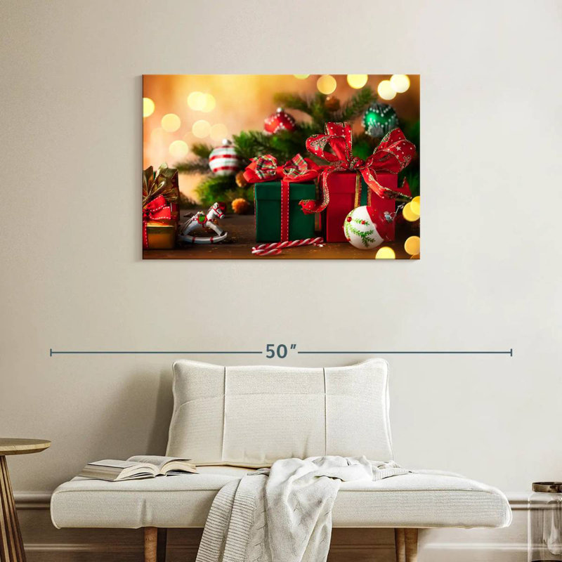 Cadeaux de Noël, H 24 po x l 36 po