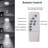 LED Solar Ceiling Pendant Lights With Remote Control Garden Wall Lamp Waterproof