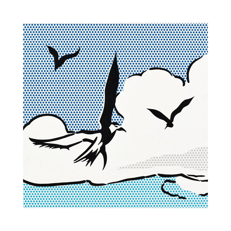 " Seagulls " by Toni Sanchez, Wrapped Canvas, 26" H x 26" W x 1.5" D