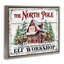 Art mural sur toile North Pole Workshop par Creatif Belle