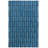 Kabena Hand Tufted Wool/Cotton Geometric Rug in Ivory/Blue-1678849925