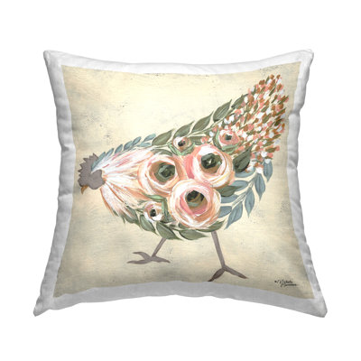 Coussin décoratif à imprimé floral Vintage Farm