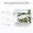 55 Inch Home Office Wireless Charging Glass Standing Desk With USB and Type-C