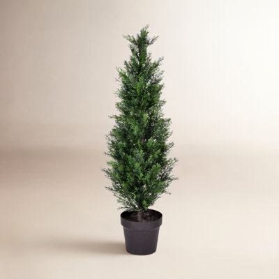 Yarbro Faux Foliage Topiary in Pot