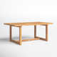 Melrose Rectangular 4 - Person 70.8" Teak Dining Set with Cushions