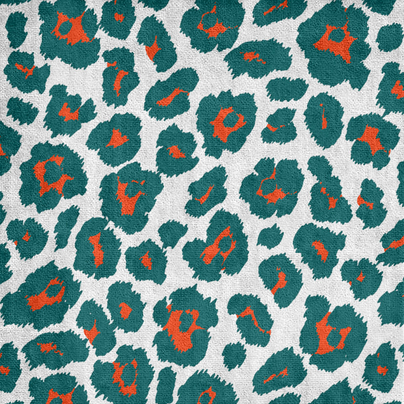Lucida Bath Towel, Polyester/Cotton Blend, White/Orange/Aqua