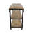 Wood 2 Shelves Brown Console Table
