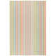 Ana Ticking Aqua Machine Washable Rug
