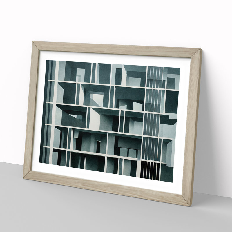 Architecture - Framed Print, 46cm H x 64cm W, Oak Framed