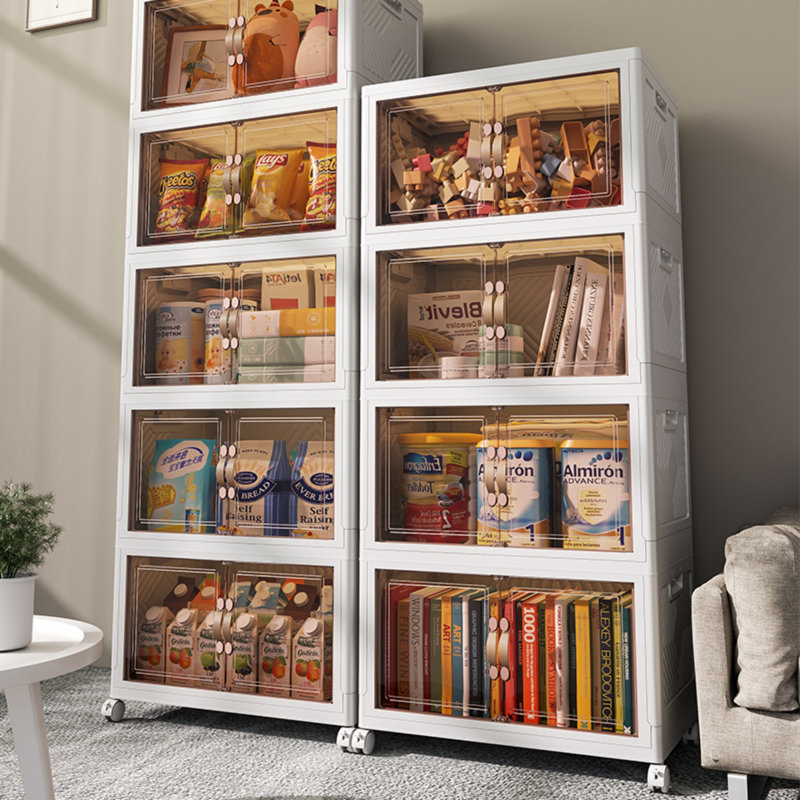 Boîte de rangement 23,6 po à 5 couches avec couvercle