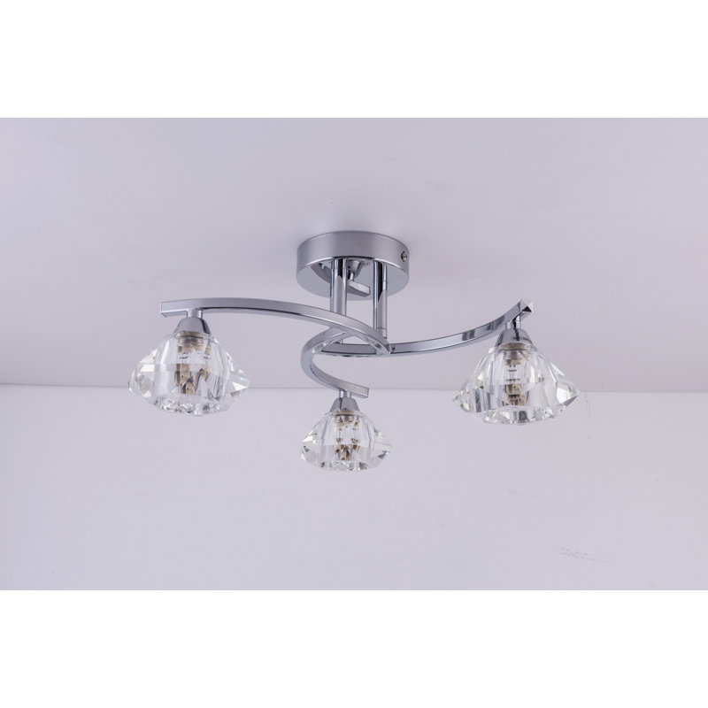 Johana Glass Semi Flush Mount