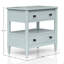 Open Nightstand With 2 Drawers-574788346