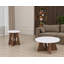 Table basse organique moderne avec plateau en marbre véritable et base piédestal