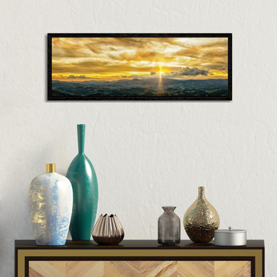 Golden Hour Panorama by Glauco Meneghelli - Panoramic Print on Canvas