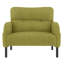 Fauteuil confortable en velours côtelé monochrome pour les pièces à vivre principales, design à double poche, coussin moelleux, structure élégante avec poches de rangement latérales, idéal pour le bureau et le coin lecture, soutien lombaire ergonomique