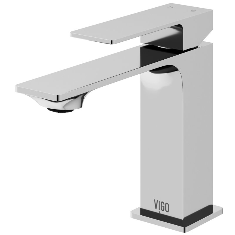 Robinet de salle de bain à poignée simple Dunn , Chrome