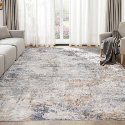 Dagmar Washable Neutral Boho Area Rug