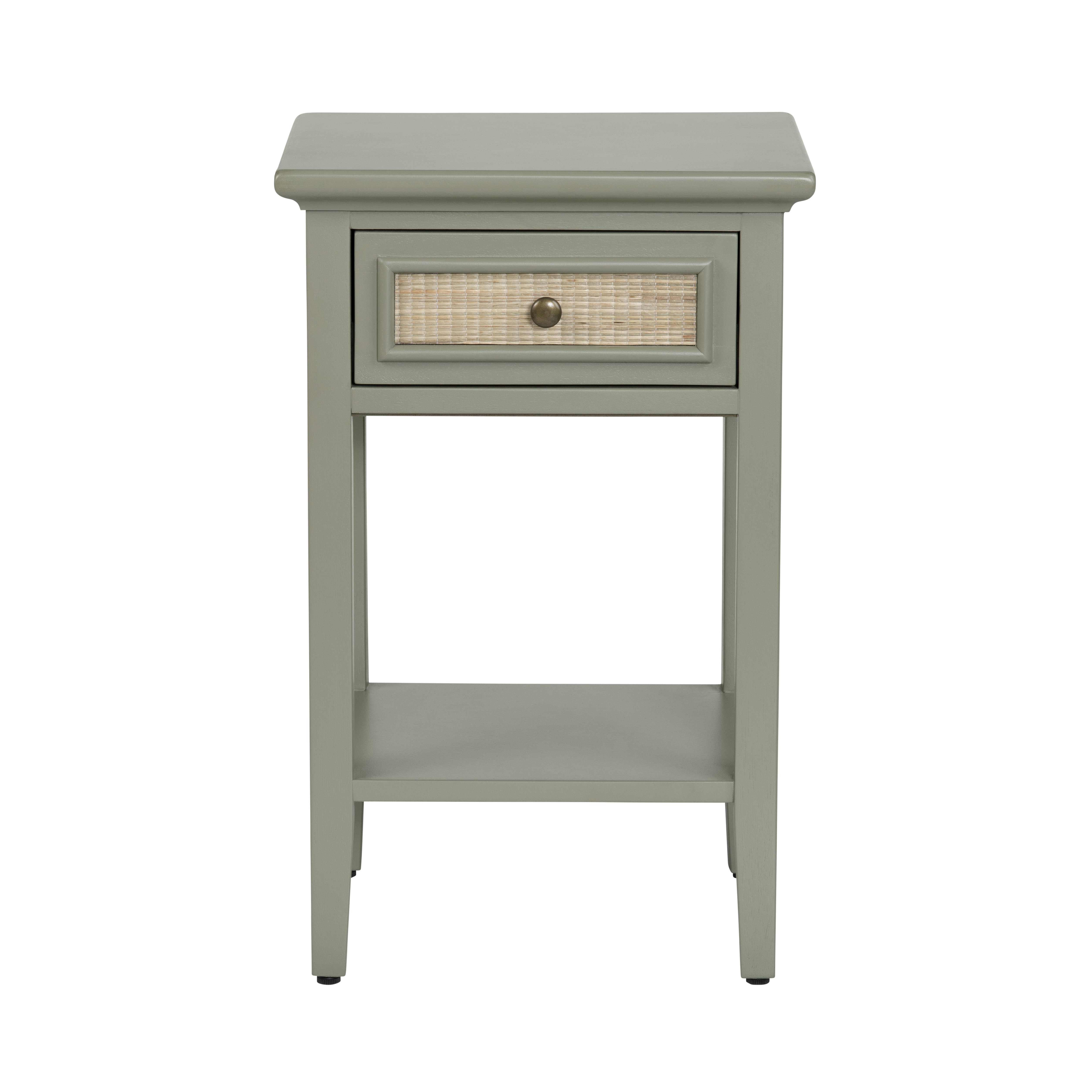 Dovecove Rectangle Green Solid Wood Accent_End Table | Wayfair