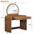39" Makeup Vanity Table With Mirror Touch Screen Lighted Mirror-1749649403