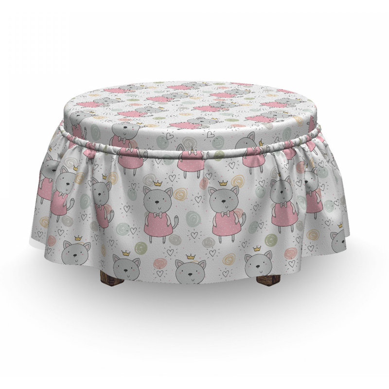 Housse pour princess chats avec tiara repose-pieds