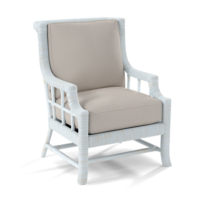 Fauteuil Lafayette, Bisque, Performance texturée blanche; 0865-91