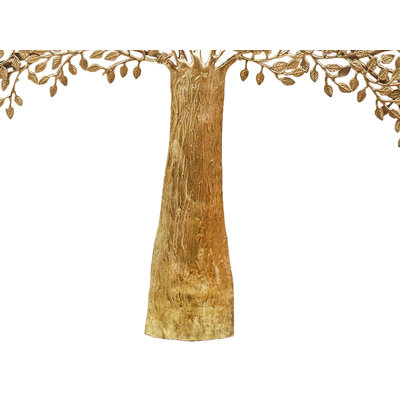 Sculpture murale 46 "arbre de vie en laiton - art de banian indien fait à la main pour la décoration du salon