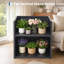Boîte à fleurs carrée robuste en métal, pot de jardin surélevé en fer à double couche avec séparateur réglable, pot à fleurs pour patio et jardin, 26 po-133285791