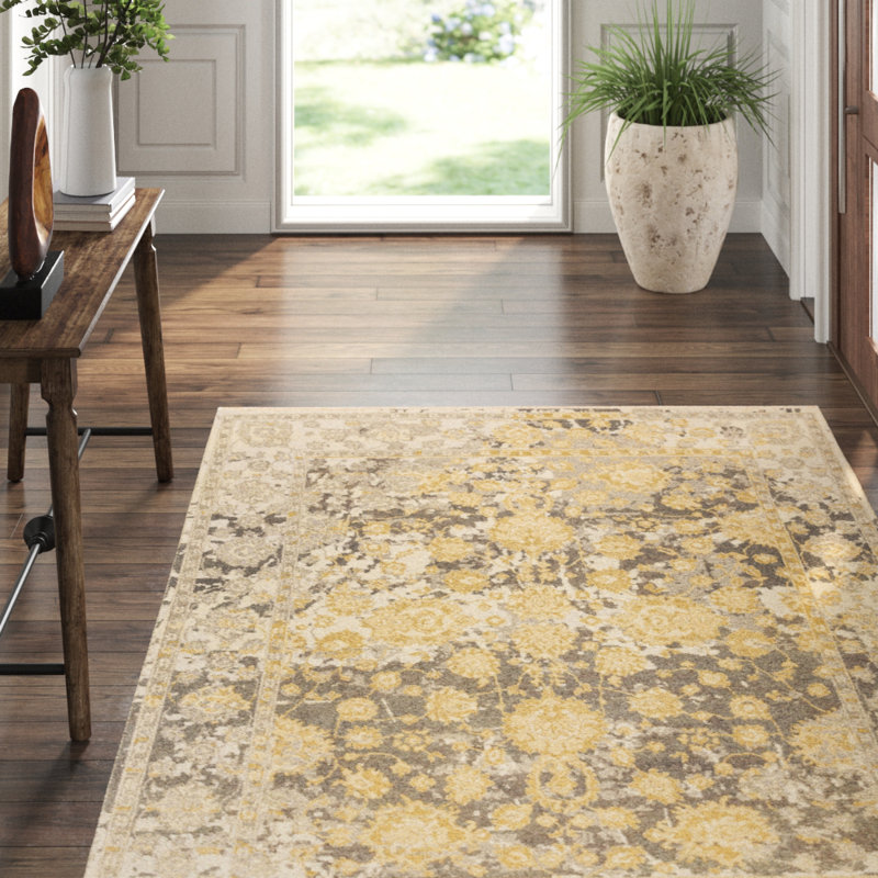 Artifact Wool Oriental Area Rug in Beige, Rectangle 2' x 3'