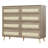 Rattan Dresser with 8 Drawers, 47.2" Wide Double Dresser for Bedroom, Living Room, Hallway, Natural