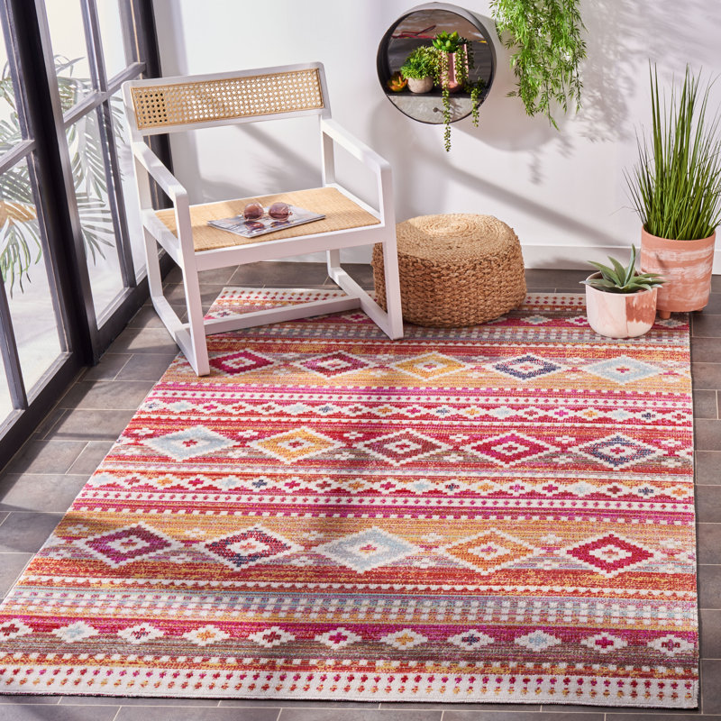 Virgil 200 Performance Southwestern Indoor/Outdoor Area Rug, Rectangle 4' x 6'